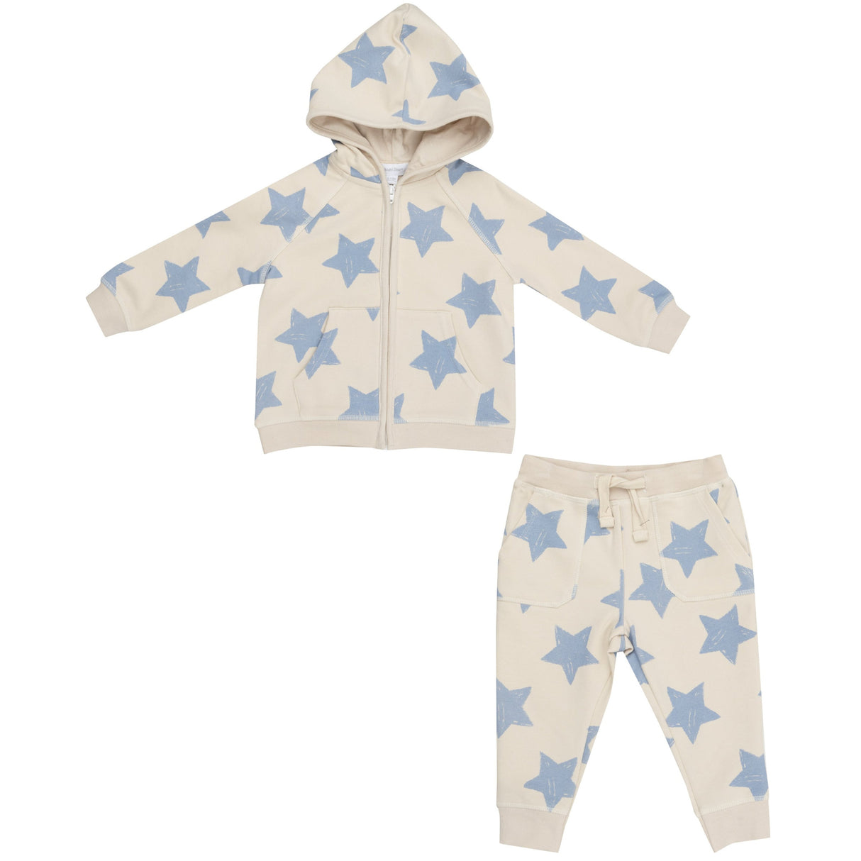 Hoodie And Jogger - Sketchy Stars Blue