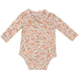 Peter Pan Collar Bodysuit - Sweet Rose Calico