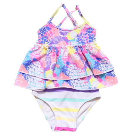 Coral Cottage Two Piece Swimsuit - HoneyBug 