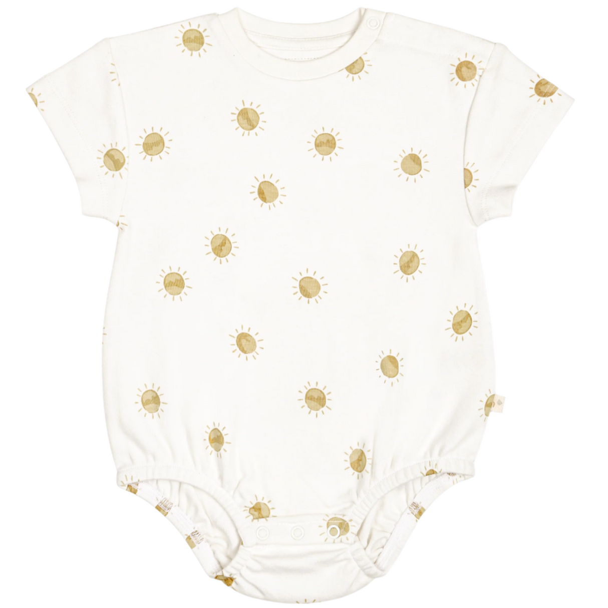 Organic Baby Bubble Romper - Sunshine