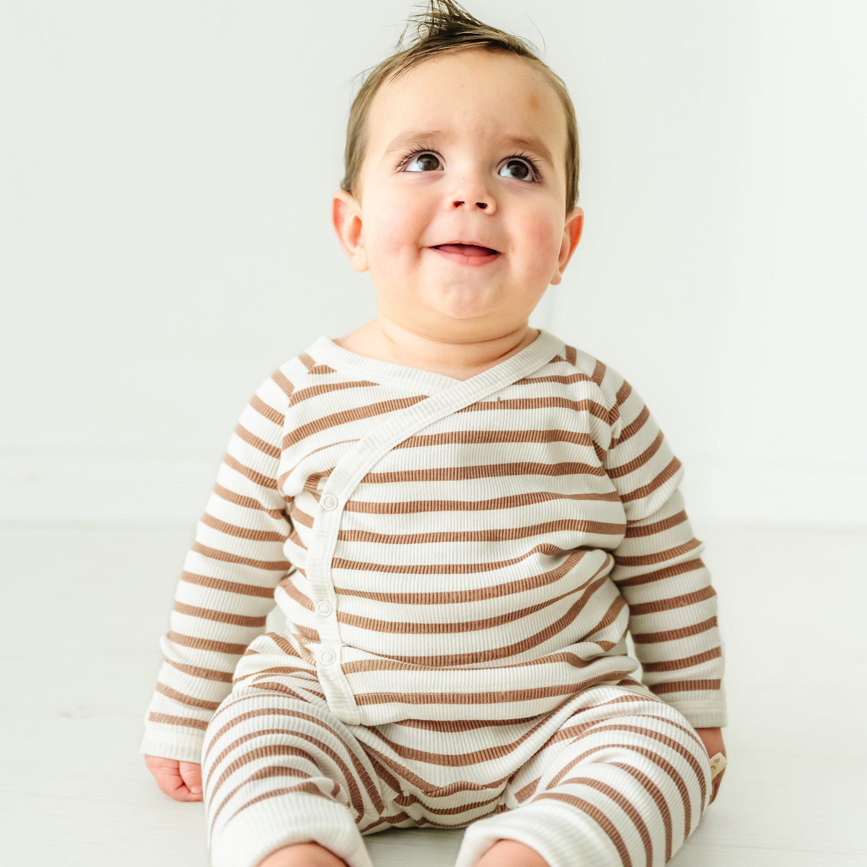 Organic Baby Toddler Harem Pants - Stripes