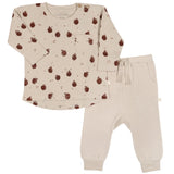 Organic Long Sleeve Tee & Pant Set - Orchard