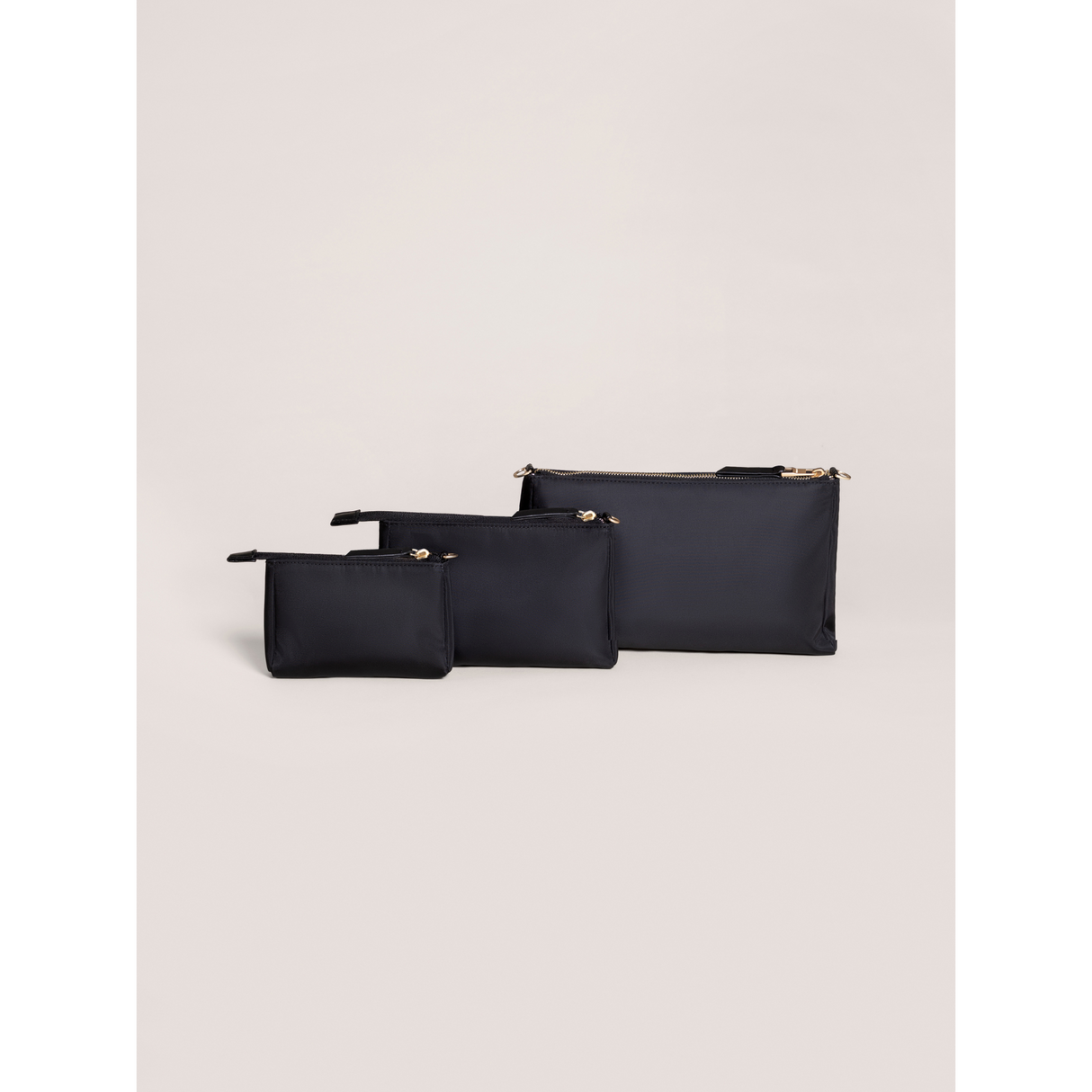 3-piece Pouch Set Black - HoneyBug 