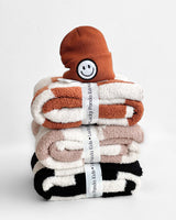 Checkered Plush Blanket | Copper - HoneyBug 
