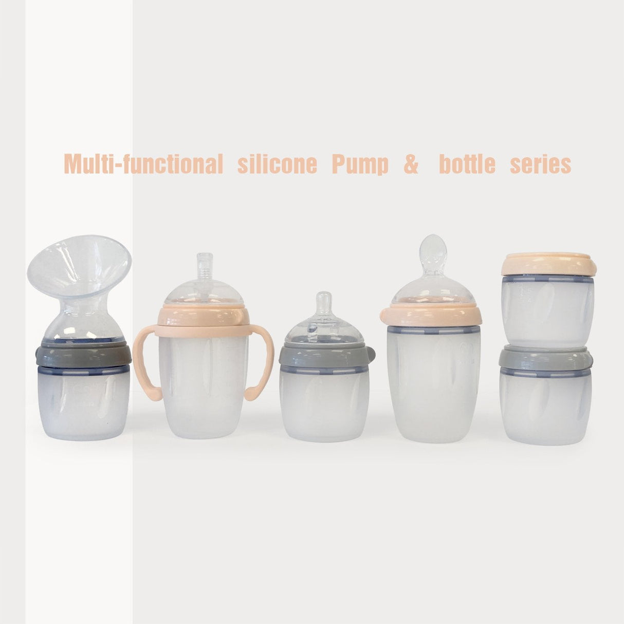 Haakaa Gen 3 Silicone Breast Pump Flange and Bottle Set 160 ml/6 oz