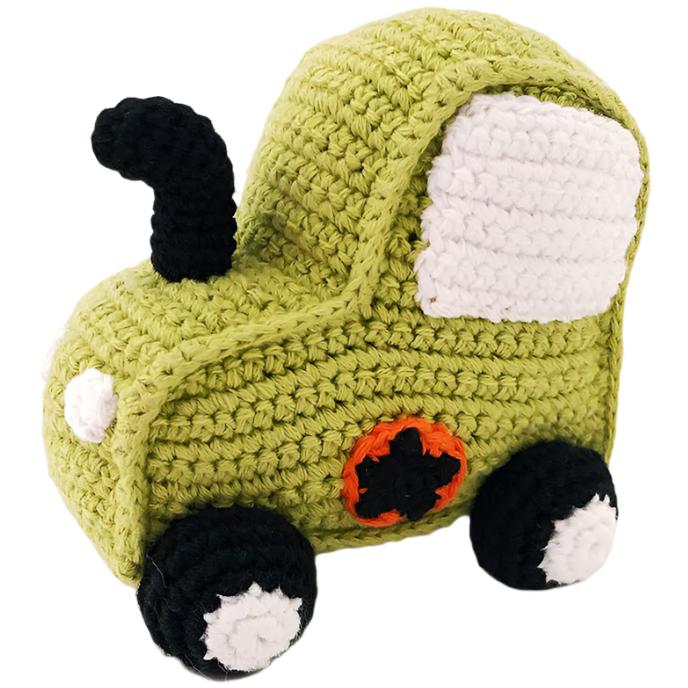 Green Tractor Rattle