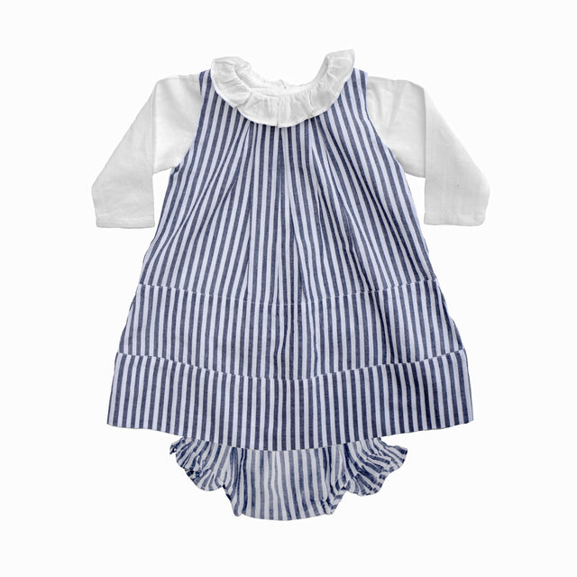 Linen panel dress | Harbor Island stripe - HoneyBug 