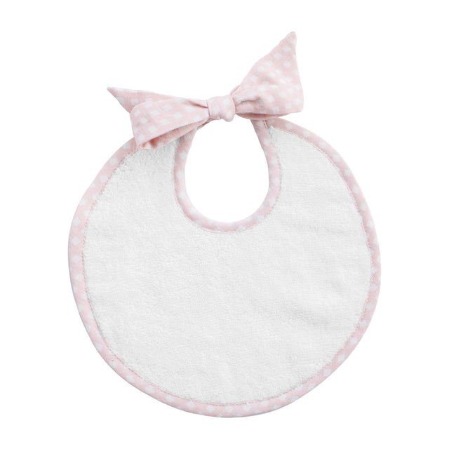 Newborn bib | dusty pink gingham - HoneyBug 