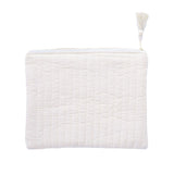Linen Pouch | White Linen - HoneyBug 