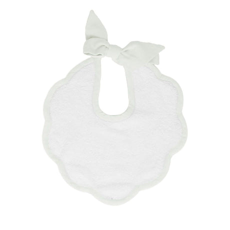 Scalloped bib | French grey - HoneyBug 