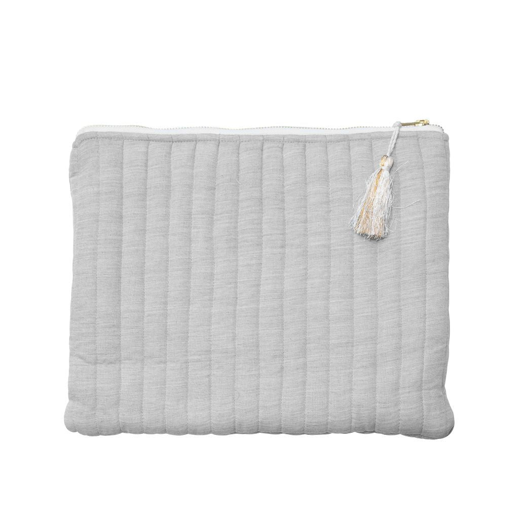 Linen Pouch | White Linen - HoneyBug 