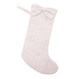 Quilted Linen Stocking - HoneyBug 