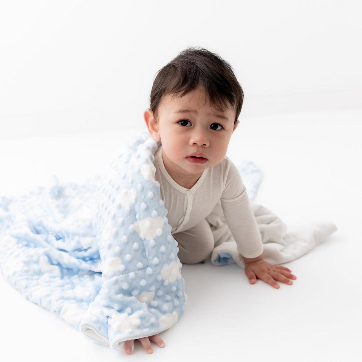 Blue Cozy Cloud Blanket - HoneyBug 