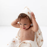 Monkey Hooded Towel Set - HoneyBug 