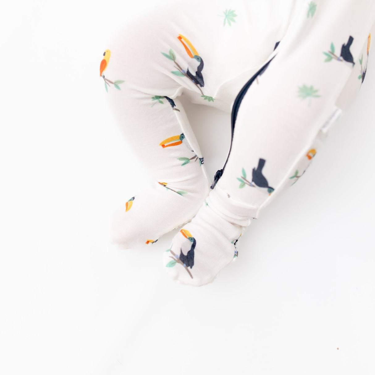 Toucan Zippered Footie - HoneyBug 