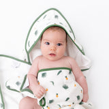 Tropical Palms Hooded Towel Set - HoneyBug 