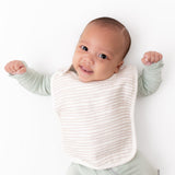 Otter & Taupe Wave Bib Set