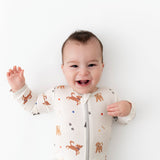 Dogs Zippered Footie - HoneyBug 