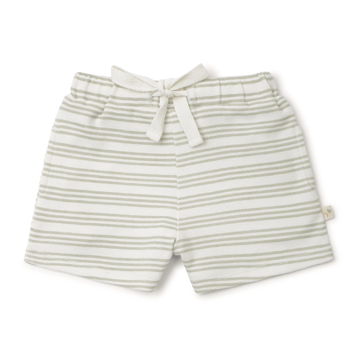 Organic Baby Toddler Tee & Shorts - Foam Stripes