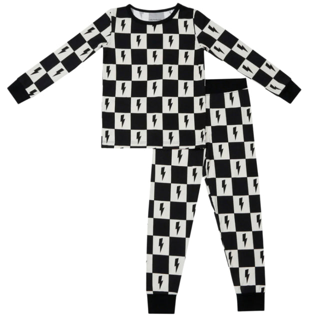 Bamboo Two Piece Set | Checks & Bolts - HoneyBug 