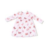 Candy Cane Bows - Simple Dress + Bloomer - HoneyBug 