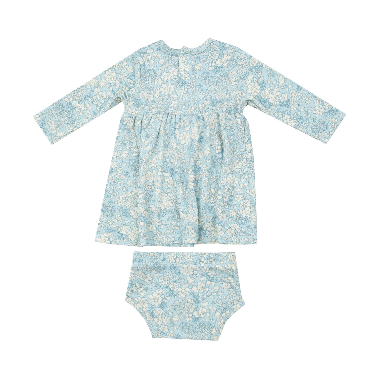 Simple Dress And Bloomer - Blue Meadow Floral