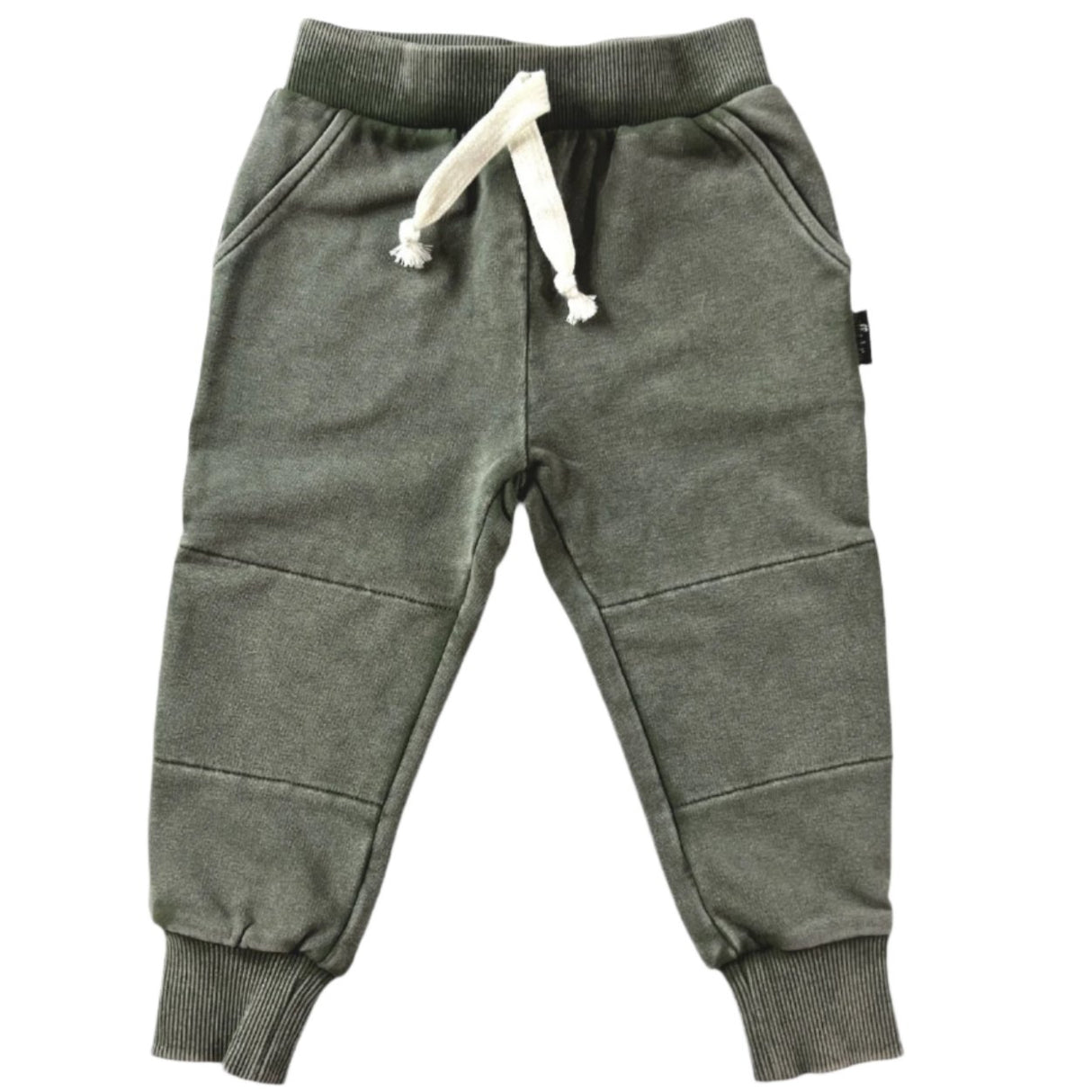 JOGGERS- Moss Snow Wash French Terry