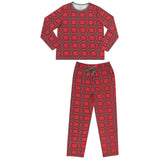 Adult L/S Loungewear Set W/ Pockets - Vintage Holiday Plaid