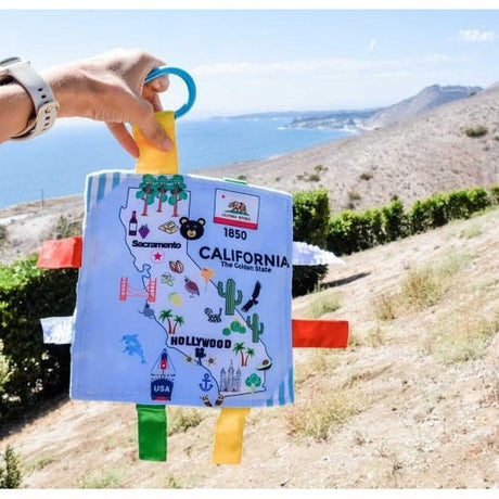 California State Tag Toy Crinkle Square That Teaches Facts