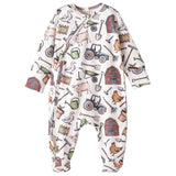 Farmer's Market Baby Zipper Romper – Soft Bamboo One-Piece