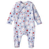 Grand Slam Baseball Bamboo Zipper Romper for Baby