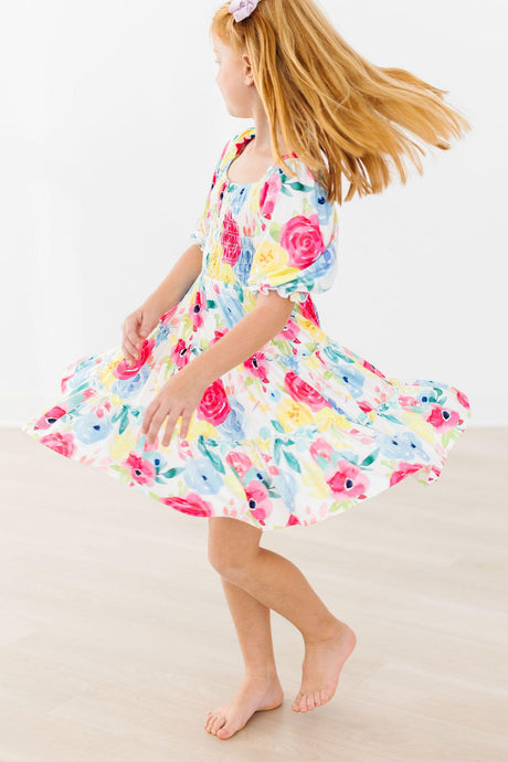 Rosie Smocked Ruffle Dress