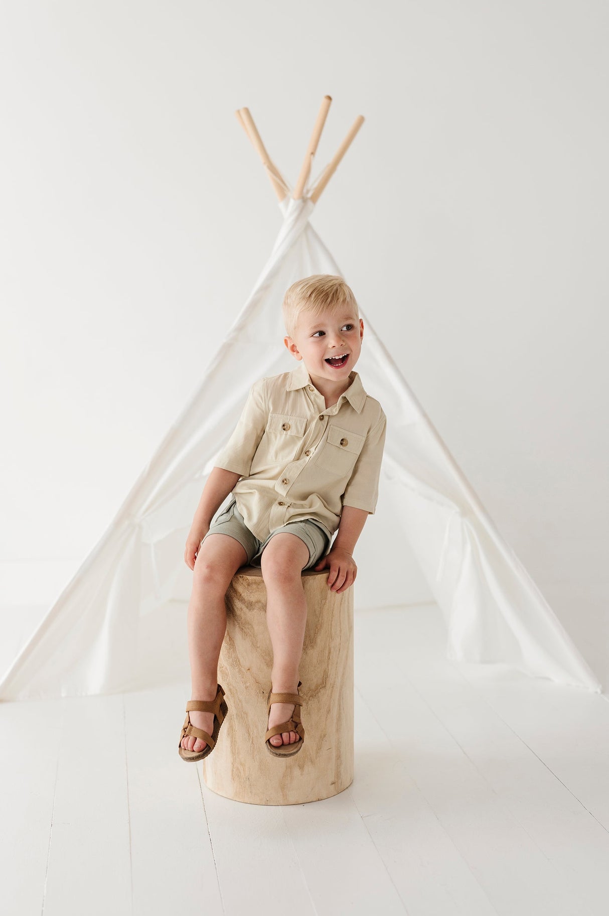 Boy's Utility Shirt - HoneyBug 