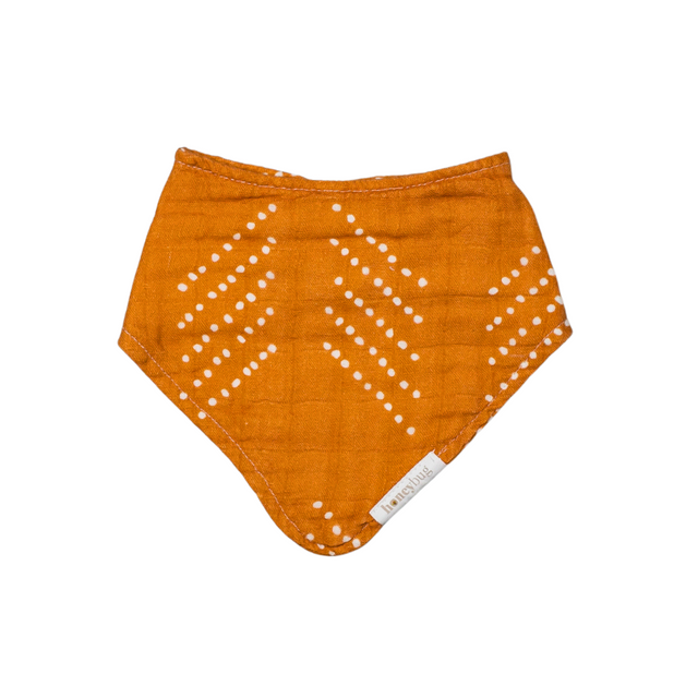 HoneyBug Bandana Bib - Caramel Stripe - HoneyBug 