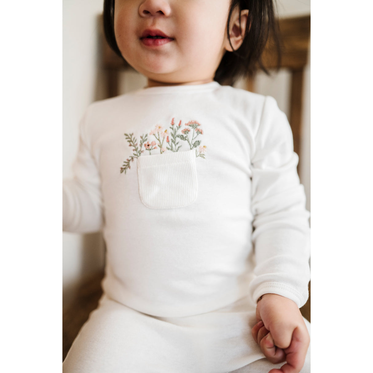 Cotton - Pocket Full of Flowers Collection Top + Bloomer - HoneyBug 