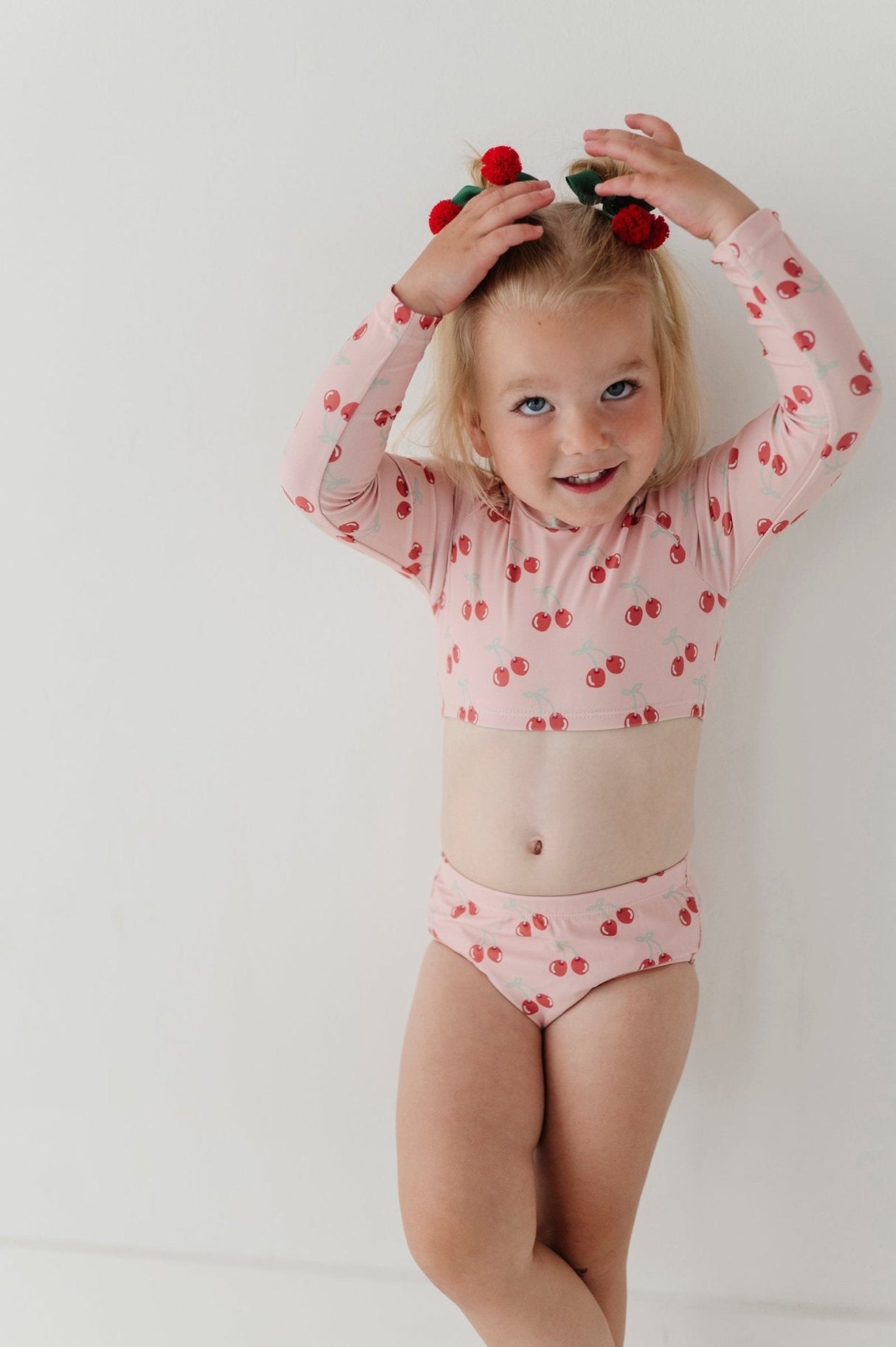 Girl's Crop Two-Piece Swimsuit