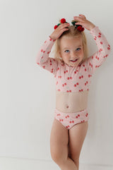 Girl's Crop Two-Piece Swimsuit