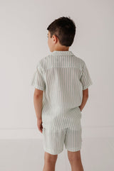 Boy's Linen Button Top