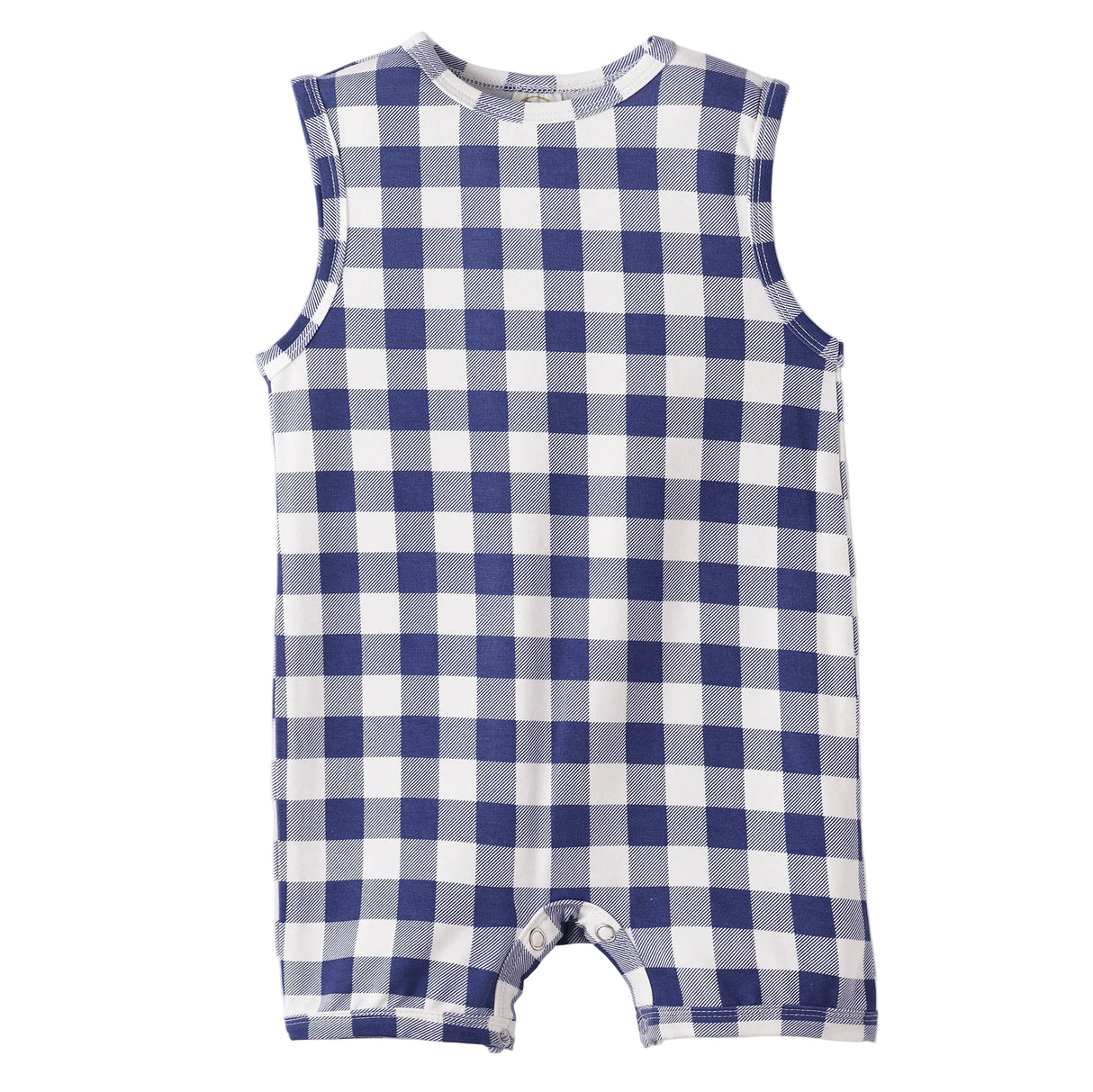 Picnic Plaid Soft Bamboo Sleeveless Baby Romper