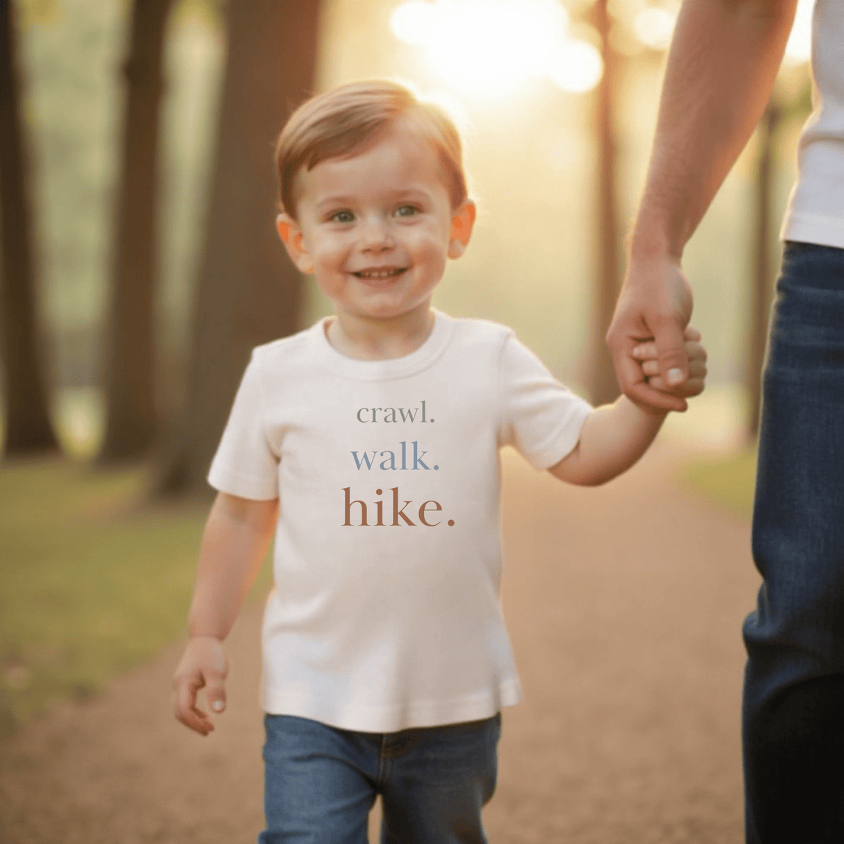 graphic tee | crawl walk hike - HoneyBug 