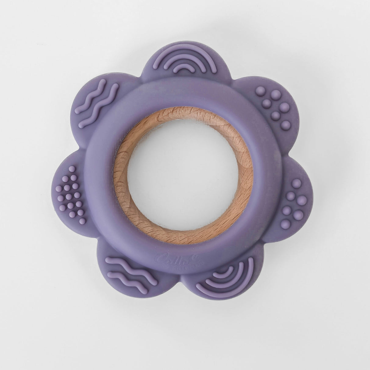 Garden Party Teether Collection - Silicone & Beechwood Flower