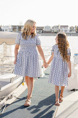 Adult Block Print Floral Dress