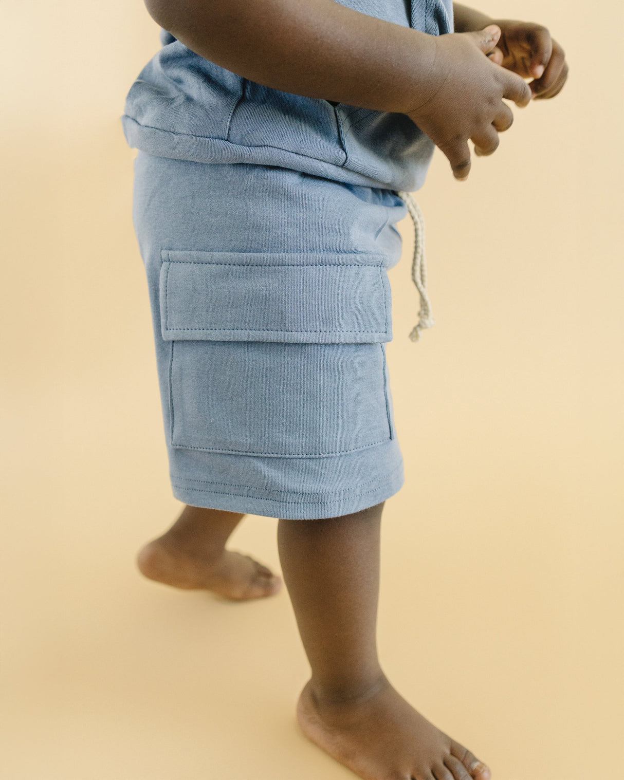 Cargo Shorts Set | Blue - HoneyBug 