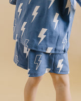 Shorts Set | Blue Bolts - HoneyBug 