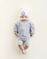 Biker Shorts Set | Gray - HoneyBug 