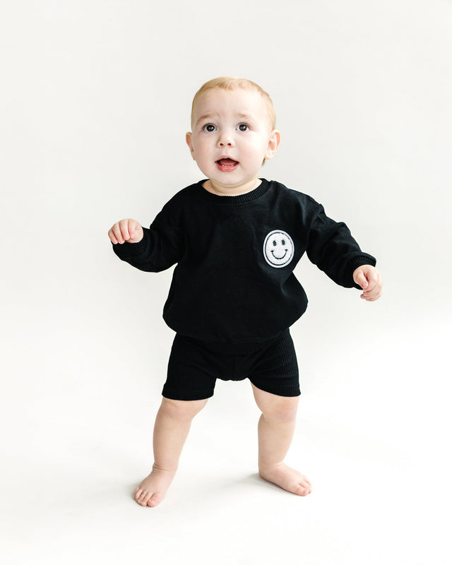 Biker Shorts Set | Black - HoneyBug 