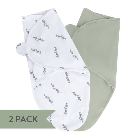 Adjustable Swaddle Blanket - Eucalyptus & Sage