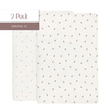 Waterproof Crib Sheet Set - Lavender Berry - HoneyBug 