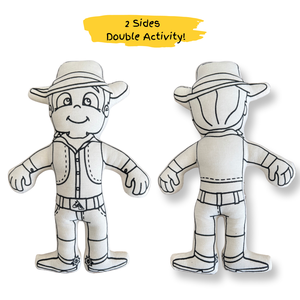 Color and Play Doll - Cowboy - HoneyBug 