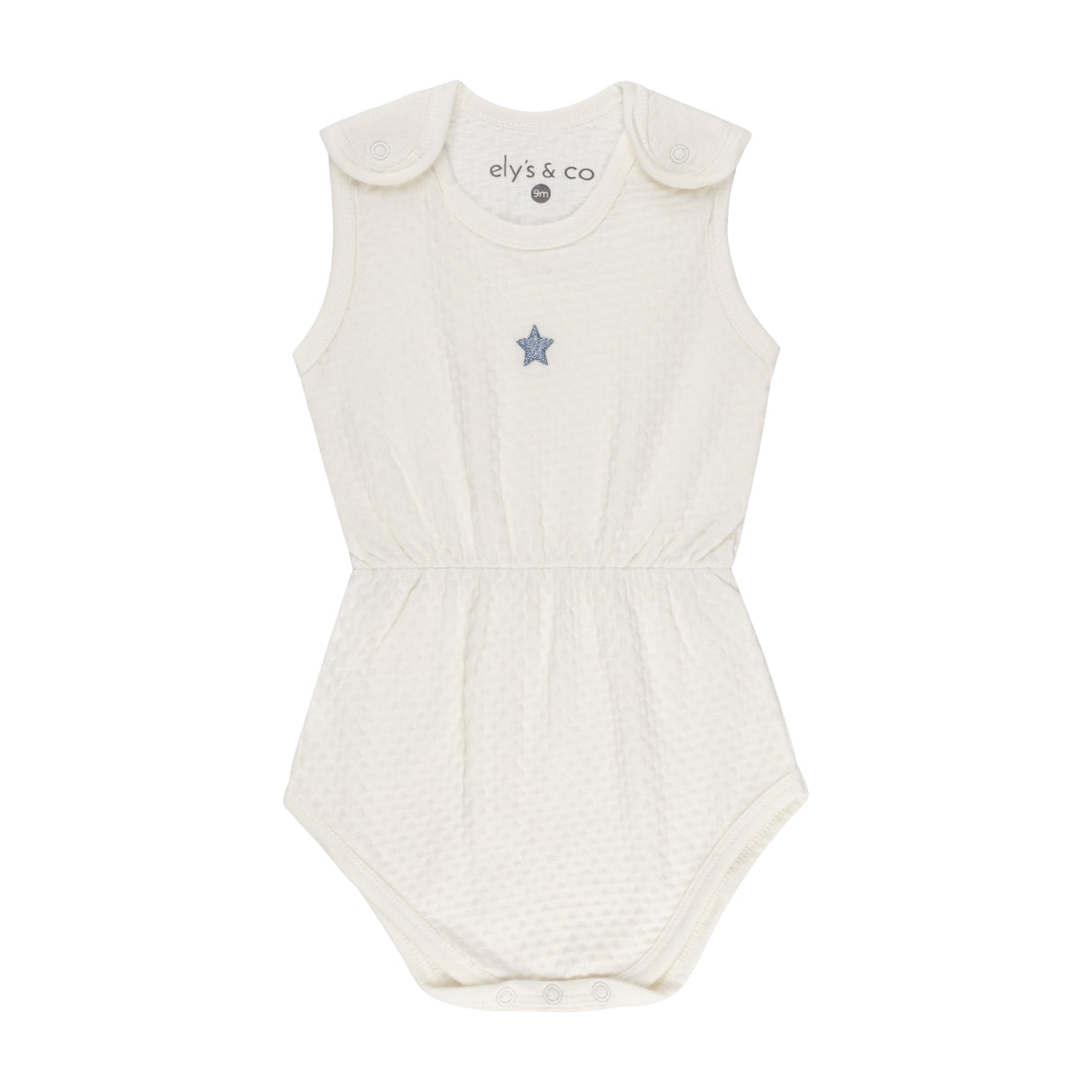 Cotton - Embroidered Heart and Star Collection-Romper - HoneyBug 